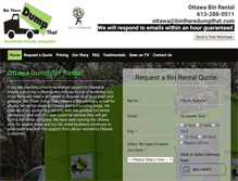 Tablet Screenshot of ottawabinrental.com